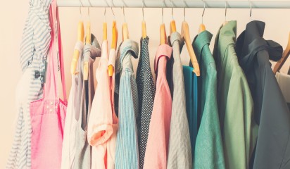 Clothing on a rack thumbnail