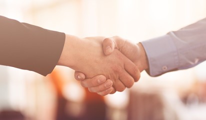 Male and Female handshake THUMB