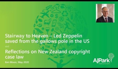 Led Zeppelin‘s Stairway to Heaven found not to infringe copyright in Spirit’s instrumental, Taurus