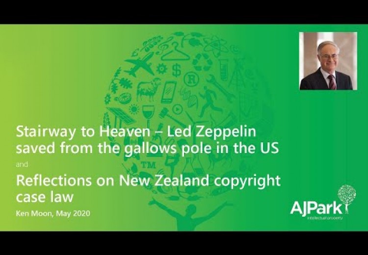 Led Zeppelin‘s Stairway to Heaven found not to infringe copyright in Spirit’s instrumental, Taurus